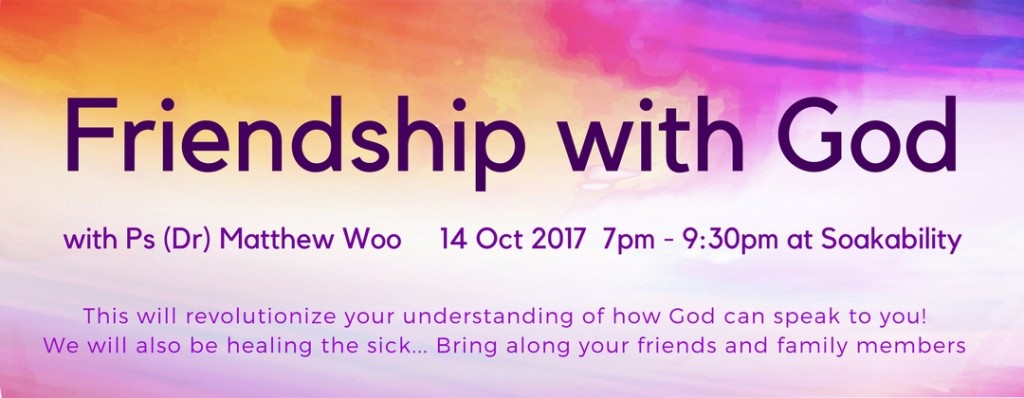 Friendship with God 14 Oct 2017